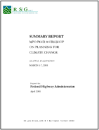 Summary Report MPO Peer Workshop on Planning for Climate Change