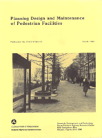 Planning Design and Maintenance of Pedestrian Facilities