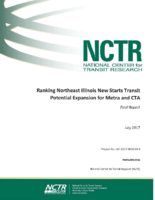 Ranking Northeast Illinois New Starts Transit Potential Expansion for Metra and CTA