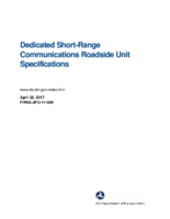 Dedicated shortrange communications roadside unit specifications