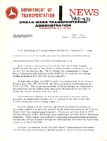 Department of Transportation News Urban Mass Transportation Administration UMTA 7564