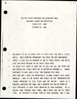 Talking Points Prepared for Secretary Dole Woodbury County GOP Reception