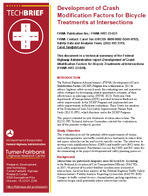 Development of Crash Modification Factors for Bicycle Treatments at Intersections Techbrief