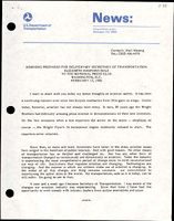 Remarks Prepared for Delivery by Secretary of Transportation Elizbeth Hanford Dole to the National Press Club