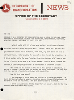 Remarks by US Secretary of Transportation John A Volpe to the Long Island Garbagemens Association