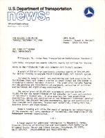 US Department of Transportation News Office of Public Affairs UMTA 2880 DOT Funds Pittsburgh Rail Improvements