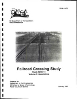 Railroad Crossing Study Volume II Appendices