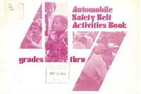 Automobile Safety Belt Activities Book