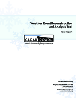 Weather Event Reconstruction and Analysis Tool