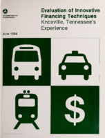 Evaluation of Innovative Financing Techniques Knoxville Tennessees Experience