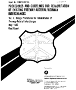 Procedures and Guidelines for Rehabilitation of Existing FreewayArterial Highway Interchanges Volume 2Design Procedures for Rehabilitation of FreewayArterial Interchanges