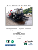 Tack Coat Performance and Materials Study