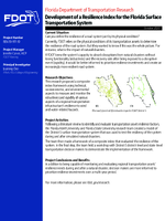 Development of a Resilience Index for the Florida Surface Transportation System Summary