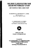 Railroad classification yard design methodology study  East Deerfield Yard a case study
