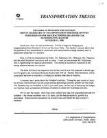 Deputy Secretary of Transportation Mortimer Downey Speeches October 1995