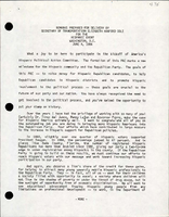 Remarks Prepared for Delivery by Secretary of Transportation Elizabeth Hanford Dole for the Hispanic Event