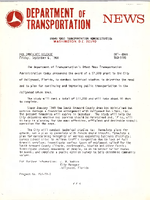 Department of Transportation News Urban Mass Transportation Administration DOT8968