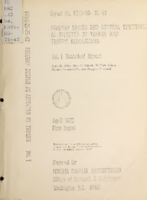 Freeway design and control strategies as affected by trucks and traffic regulations  Vol I Technical report