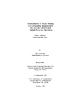 Determination of proper mixing and compacting temperatures of laboratory fabricated asphalt concrete specimens
