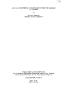 An analytic survey of signing inventory procedures in Virginia