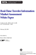 RealTime Traveler Information Market Assessment White Paper