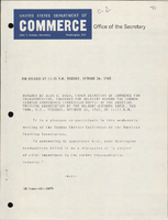 Remarks by Alan S Boyd Under Secretary of Commerce for Transportation Prepared for Delivery Before the Common Carrier Conference Irregular Route of the American Trucking Association New York City New York