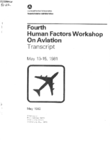 DOTFAA Fourth Human Factors Workshop on Aviation