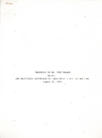 Testimony of Mr John Taylor Before the California Transportation Commission  Review Committee