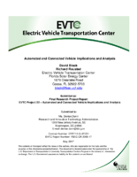 Automated and Connected Vehicle Implications and Analysis