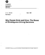 Why People Drink and Drive The Bases of DrinkingandDriving Decisions