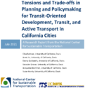 Tensions and TradeOffs in Planning and Policymaking for TransitOriented Development Transit and Active Transport in California Cities