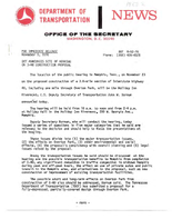 Department of Transportation News Releases for November 1976