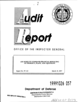 Air Mobility Command Financial Reporting of Property Plant and Equipment