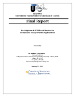 Investigation of RFID Based Sensors for Sustainable Transportation Applications