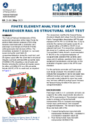Finite Element Analysis of APTA Passenger Rail 8G Structural Seat Test Research Results