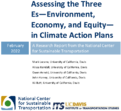 Assessing the Three EsEnvironment Economy and Equityin Climate Action Plans