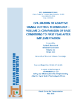 Evaluation of Adaptive Signal Control TechnologyVolume 2  Comparison of Base Condition to the First Year After Implementation