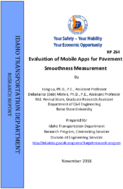 Evaluation of Mobile Apps for Pavement Smoothness Measurement