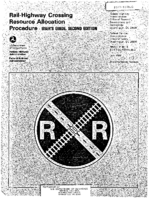 RailHighway Crossing Resource Allocation Procedure Users Guide 2nd edition