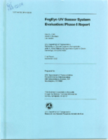 FogEye UV Sensor System Evaluation  Phase I Report