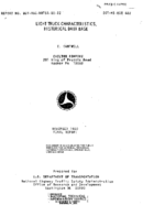 Light Duty Truck Characteristics Historical Data Base 1980