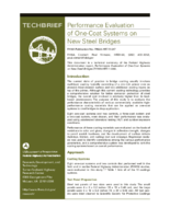 Performance Evaluation of OneCoat Systems on New Steel Bridges  techbrief