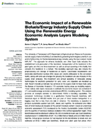 The Economic Impact of a Renewable BiofuelsEnergy Industry Supply Chain Using the Renewable Energy Economic Analysis Layers Modeling System