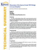 Response of NoName Creek FRP Bridge to Local Weather  Technical Summary