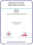 Regressing Air Voids for Balanced HMA Mix Design Final Report