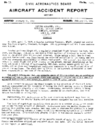 Investigation of Aircraft Accident CAPITAL AIRLINES INC FREELAND MICHIGAN 19580406