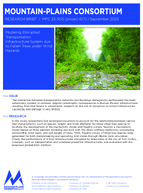 Modeling Disrupted Transportation Infrastructure System Due to Fallen Trees under Wind Hazards Brief