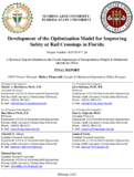 Development of the Optimization Model for Improving Safety at Rail Crossings in Florida