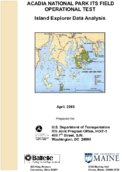 Acadia National Park ITS Field Operational Test Island Explorer Data Analysis