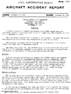 Investigation of Aircraft Accident PERDUE AERONAUTICS MORGANTOWN WEST VIRGINIA 19631129